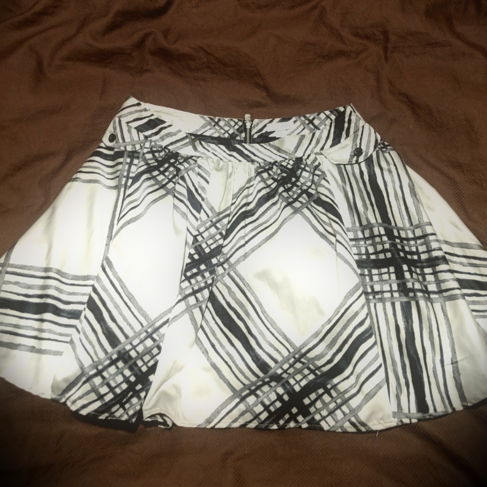 CUTE lined mini skirt; Worn only one time!